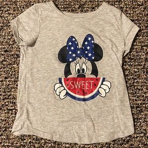 Disney Minnie 4th of July tee 5T